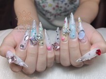 ウメネイルスタジオ(UME NAIL STUDIO)の雰囲気（トレンドのパーツ/カラーも多数ご用意♪　長さだし/長さ出し）
