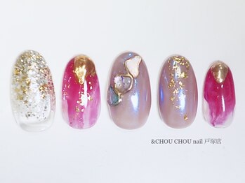 アンドシュシュネイル(&CHOU CHOU nail)/定額￥７９８０