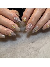 アール(R)/ツイードネイル