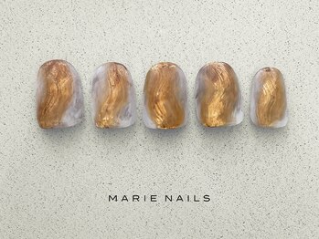 マリーネイルズ 表参道店(MARIE NAILS)/定額¥7,700 スモーキー 0325c
