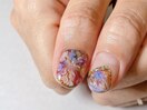 大人フラワーネイル＊手描きart