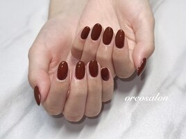 ワンカラー /ボルドーネイル
