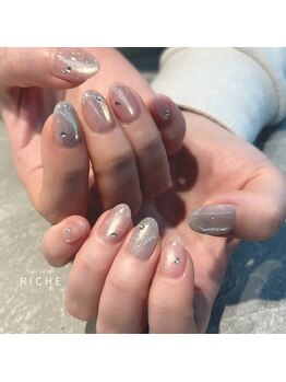 リッシュ(RICHE)/ピンク×パープル×ブルーネイル