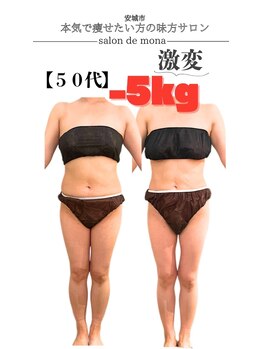サロン ド モナ(salon de mona)の写真/【ガチガチな太もも撃退】デニムがパツパツな方、タイトスカートがキツイ方お尻まわり太もも集中プログラム