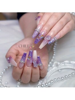 Nail salon CHILL 【ネイルサロン チル】 栄店パラジェル/スカルプ/長さだし取扱店の写真/爪の形に自信がない…という方にもオススメ◎長さ出し&補強で理想の指先に♪豊富なネイルデザインあり☆