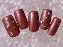アイネイルズ 町田店(I nails)/ワンカラー×ストーン7480円