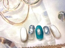 フルールソンネイル(fleur son nail)/7月定額トレンドアート