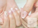クリアフラワーネイル