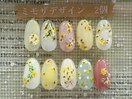 ミモザデザインネイル