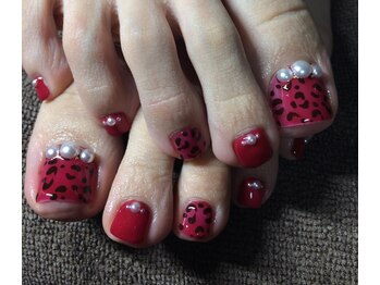 リエル(Riel)/シースルーヒョウ柄&パール甘辛