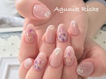 アグニークリッシェ(Agunik Riche)/【押し花ネイル】