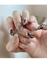 マイシティー ネイル(My City Nail)/レオパード　グレージュ