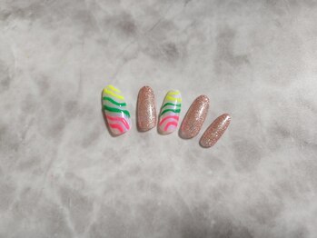 ネイルサロン ネイルクク(Nail KUKU)/８月キャンペーンデザイン