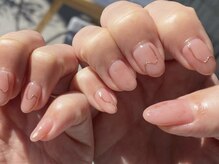フレイムス アイラッシュ アンド ネイル(FRAMES)/シンプルうねうねアート♪