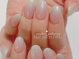 ダブルグラデーションネイル