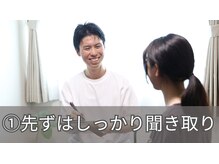 きしの美容整体院/先ずはしっかり聞き取り