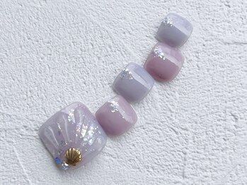 フット夏ネイル