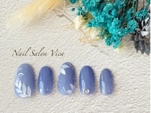 ヴィカ(Vica)/ブルーフラワーネイル☆