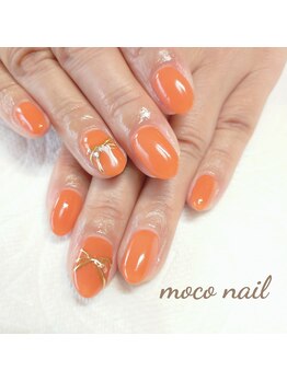 モコネイル(moco nail)/☆ワンカラー2本アート☆