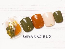 アースカラー×塗りかけフット