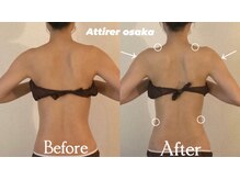 アティレ オオサカ(Attirer Osaka)/【ブライダル】天使の羽綺麗見せ