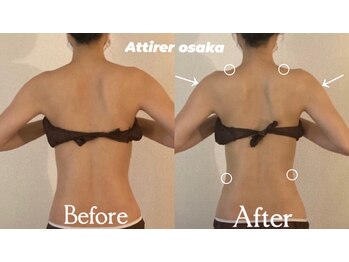 アティレ オオサカ(Attirer Osaka)/【ブライダル】天使の羽綺麗見せ