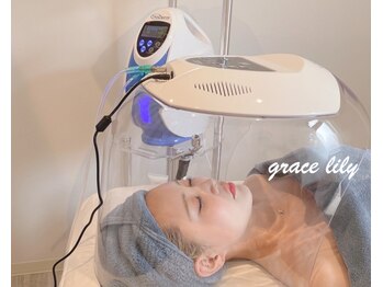 グレイスリリー 久屋 栄(grace lily)の写真/色素管理♪<SNSで話題！白玉酸素セラピー管理+LEDcare>シミケア/ニキビケアで透明感溢れる憧れの白玉肌へ