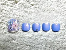 ビューティーサロン フラワーズ/ぷっくり紫陽花ネイル