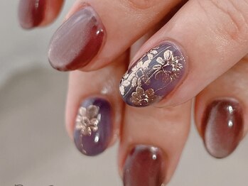 デシカ(DeSica)/大人フラワーネイル＊手描きart