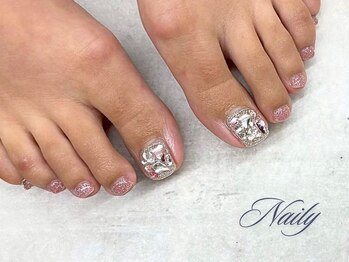 ネイリー 立川店(Naily)の写真/【人気爆発★FOOT5,500円～】やり放題7,500円～デザイン・パーツ持ち込みOK！幻想的な煌めきを足元へ♪