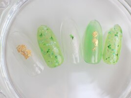 夏色　押し花　フラワー