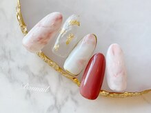 ボネール(nail ＆ eyelash Bounail)/メタリック ニュアンス 大理石