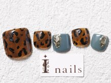 アイネイルズ 梅田店(I nails)/レオパードミラーべっ甲￥9200