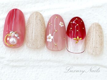 ラグジュアリーネイルズ タカダノババ(Luxury Nails Takadanobaba)/苺ネイル