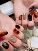 ステムネイル 下北沢(stem nail)/べっこう　みどり　ベージュ