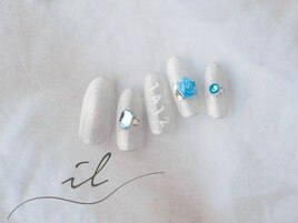 推しネイル×シンプル