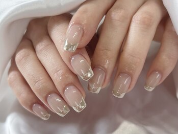 ハルネイル(hal nail)/ミラーフレンチ