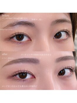 オノマトペ(onomatopee.)/眉wax+毛量調整＋まつげパーマ