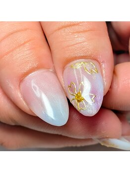 エムワイネイル(Mynail)/店内サンプル　桜ネイル