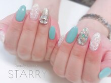 スターリー(STARRY)/爽やか　白レース　大粒ストーン