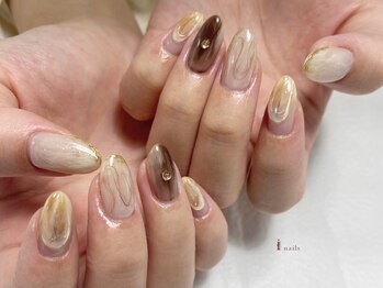 アイネイルズ 渋谷店(I nails)/ぷくニュアンス￥8480[tomoka]