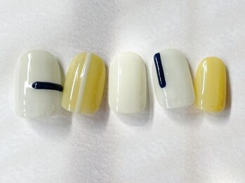 アイネイルズ 梅田店(I nails)/ワンカラーぷっくりライン¥7700