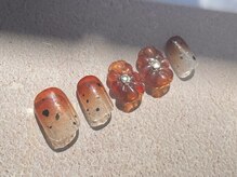 セクションプラス 吉祥寺(SECTION+)/クリアブラウン×お花