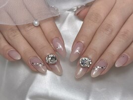 ビジュー/オフィスネイル