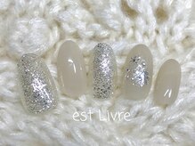 エストリブレ(estLivre)/雪の結晶ネイル