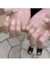 ビューティームーン(beauty moon)/ツイード×キルティングネイル＊