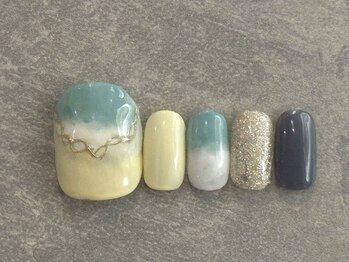 カラネイル 南森町店(calla nail)/ブルーニュアンス