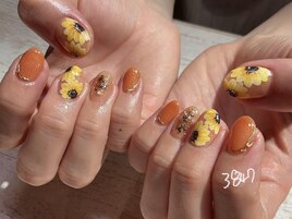 ひまわりネイル♪