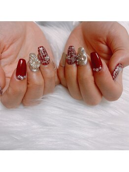 ネイルミュウ(Nail miu)/#ツイードネイル