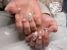 ネイルスタジオ アンビエント 表町店(Nail Studio ambient)/パールビジューネイル
